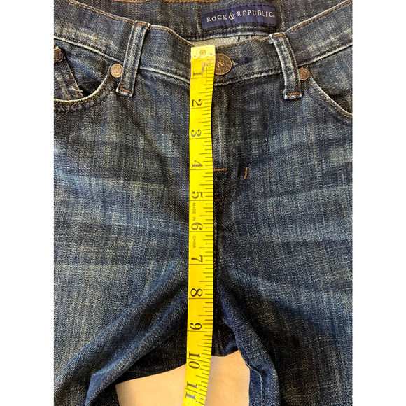 ROCK REPUBLIC Women KASANDRA Boot Cut Jeans Size 8M Blue Boho Western Stretch - Picture 4 of 11